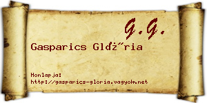 Gasparics Glória névjegykártya
